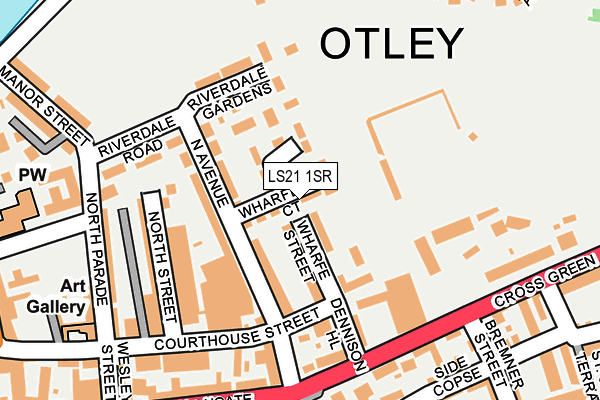 LS21 1SR map - OS OpenMap – Local (Ordnance Survey)