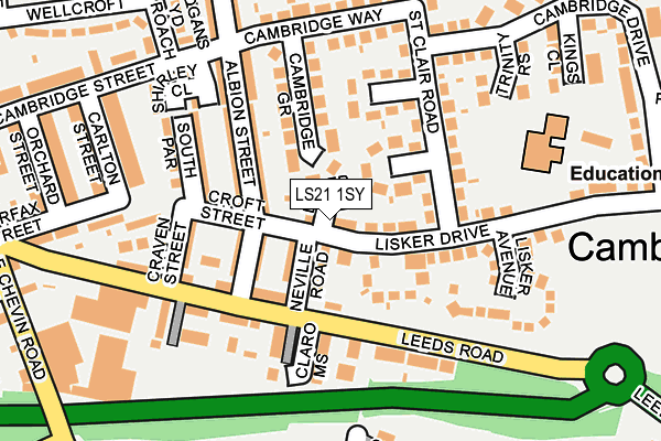 LS21 1SY map - OS OpenMap – Local (Ordnance Survey)