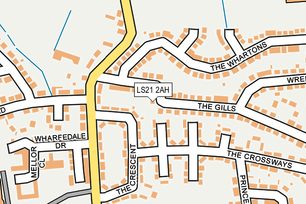 Map of WHARFE TREE SERVICES LTD at local scale