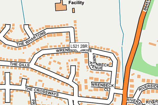 LS21 2BR map - OS OpenMap – Local (Ordnance Survey)