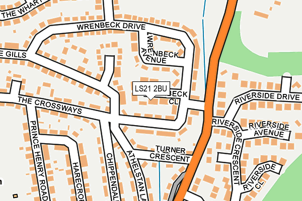 LS21 2BU map - OS OpenMap – Local (Ordnance Survey)