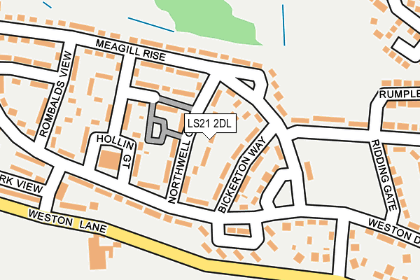LS21 2DL map - OS OpenMap – Local (Ordnance Survey)