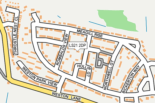 LS21 2DP map - OS OpenMap – Local (Ordnance Survey)