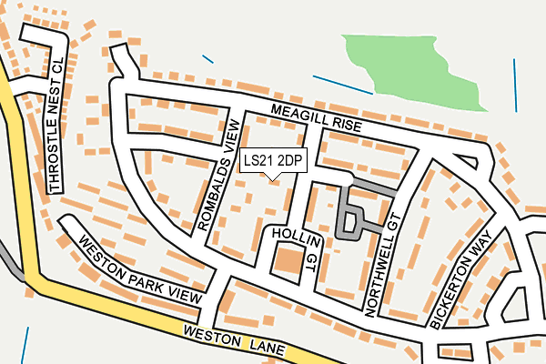 Map of WJR DEVELOPMENTS YORKSHIRE LTD at local scale