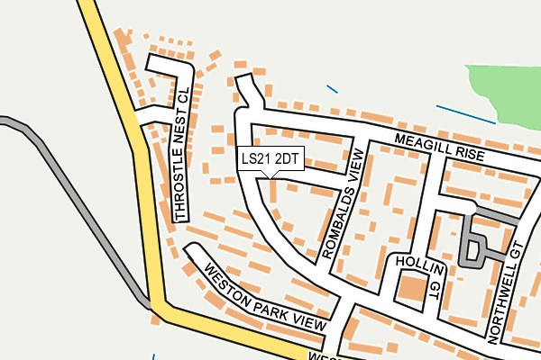LS21 2DT map - OS OpenMap – Local (Ordnance Survey)