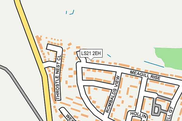 LS21 2EH map - OS OpenMap – Local (Ordnance Survey)