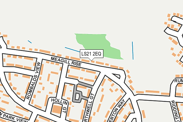LS21 2EQ map - OS OpenMap – Local (Ordnance Survey)