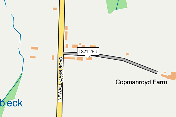 LS21 2EU map - OS OpenMap – Local (Ordnance Survey)