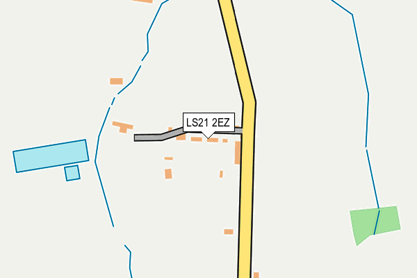 LS21 2EZ map - OS OpenMap – Local (Ordnance Survey)