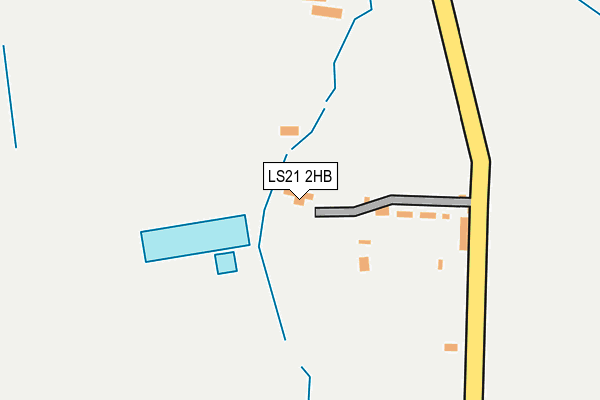 LS21 2HB map - OS OpenMap – Local (Ordnance Survey)