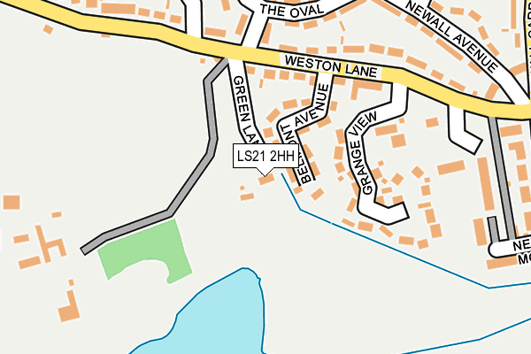 LS21 2HH map - OS OpenMap – Local (Ordnance Survey)