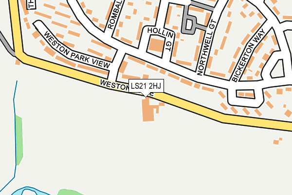 LS21 2HJ map - OS OpenMap – Local (Ordnance Survey)