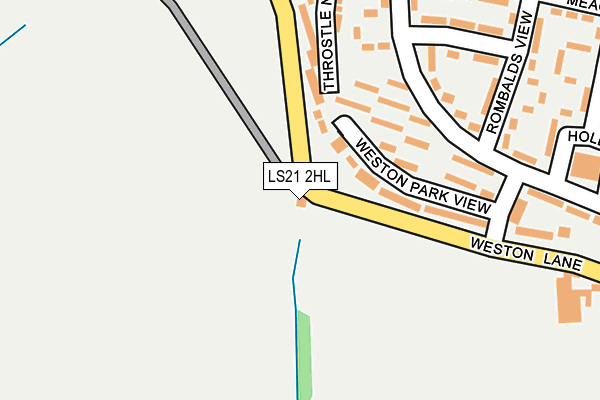 LS21 2HL map - OS OpenMap – Local (Ordnance Survey)