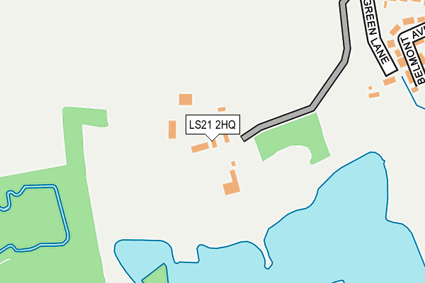 LS21 2HQ map - OS OpenMap – Local (Ordnance Survey)