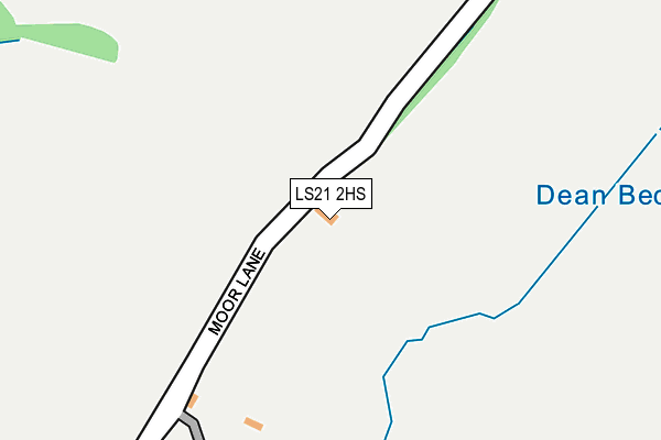 LS21 2HS map - OS OpenMap – Local (Ordnance Survey)