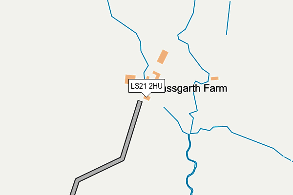 LS21 2HU map - OS OpenMap – Local (Ordnance Survey)