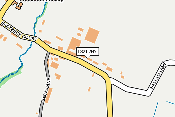LS21 2HY map - OS OpenMap – Local (Ordnance Survey)
