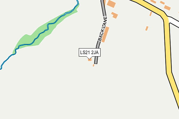 LS21 2JA map - OS OpenMap – Local (Ordnance Survey)