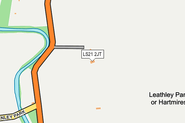 LS21 2JT map - OS OpenMap – Local (Ordnance Survey)
