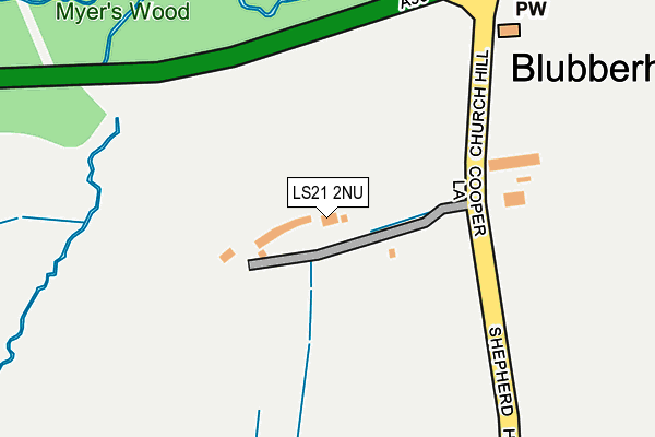 LS21 2NU map - OS OpenMap – Local (Ordnance Survey)