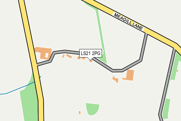 LS21 2PG map - OS OpenMap – Local (Ordnance Survey)