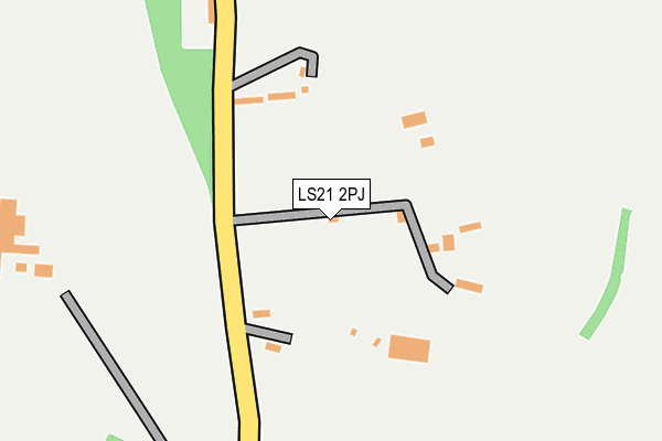 LS21 2PJ map - OS OpenMap – Local (Ordnance Survey)