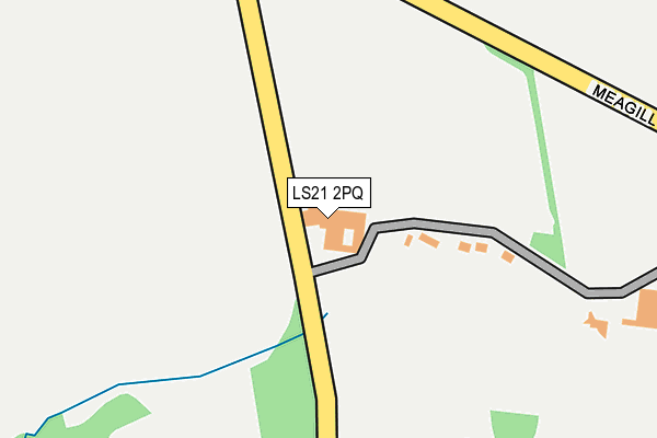 LS21 2PQ map - OS OpenMap – Local (Ordnance Survey)