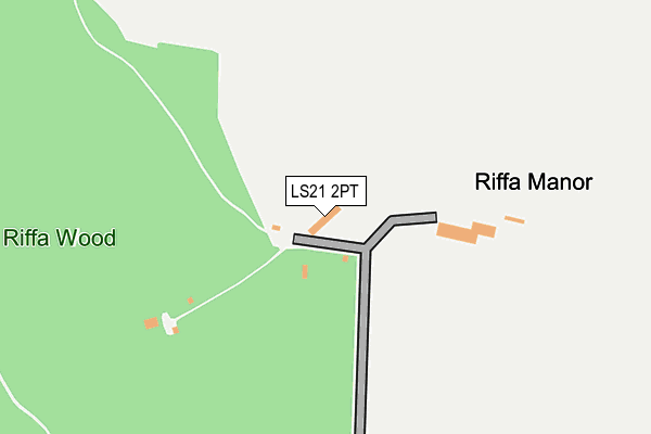 LS21 2PT map - OS OpenMap – Local (Ordnance Survey)
