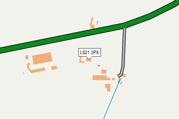 LS21 2PX map - OS OpenMap – Local (Ordnance Survey)