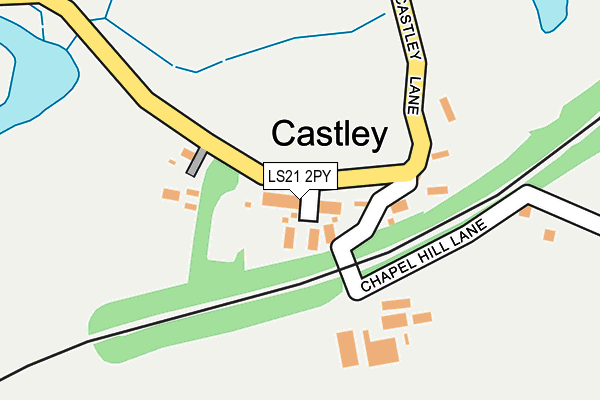 LS21 2PY map - OS OpenMap – Local (Ordnance Survey)