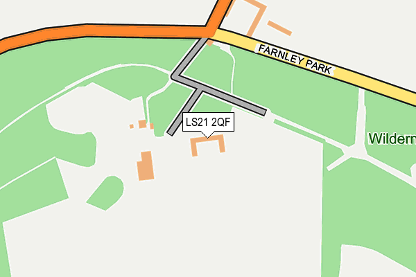 LS21 2QF map - OS OpenMap – Local (Ordnance Survey)