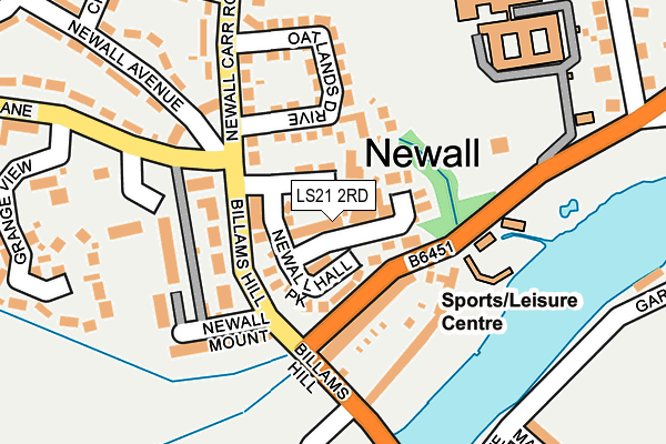 Map of NEWALL HALL (NO. 2) LIMITED at local scale