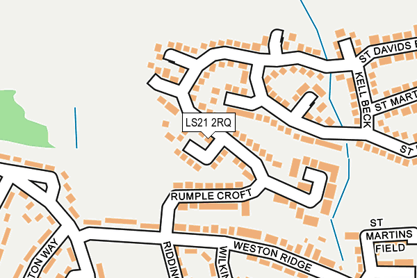 LS21 2RQ map - OS OpenMap – Local (Ordnance Survey)