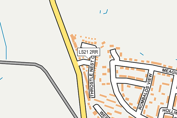 LS21 2RR map - OS OpenMap – Local (Ordnance Survey)