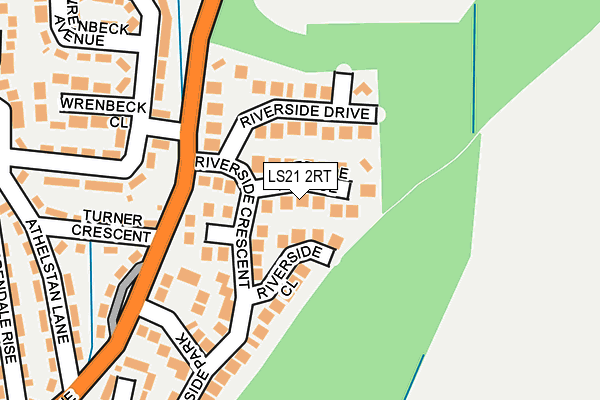 LS21 2RT map - OS OpenMap – Local (Ordnance Survey)