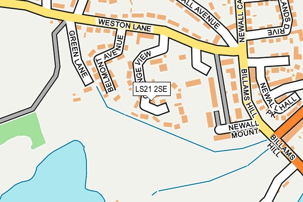 LS21 2SE map - OS OpenMap – Local (Ordnance Survey)