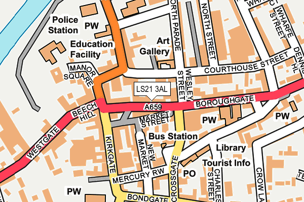 Map of 6 TO 8 BOROUGHGATE PROPERTY MANAGEMENT LIMITED at local scale