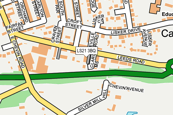 LS21 3BQ map - OS OpenMap – Local (Ordnance Survey)