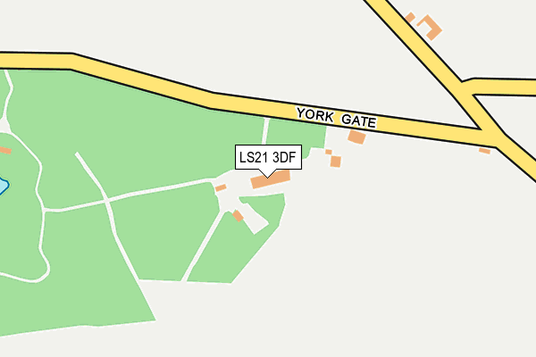 LS21 3DF map - OS OpenMap – Local (Ordnance Survey)