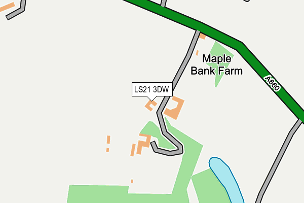 LS21 3DW map - OS OpenMap – Local (Ordnance Survey)