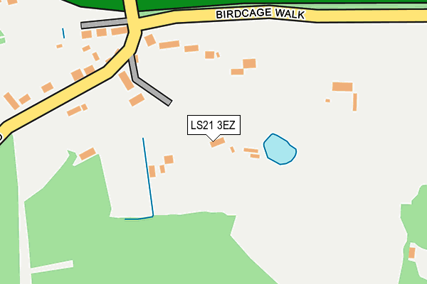 LS21 3EZ map - OS OpenMap – Local (Ordnance Survey)