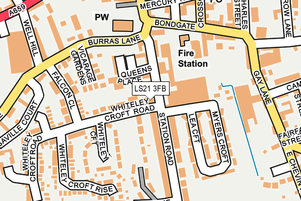 LS21 3FB map - OS OpenMap – Local (Ordnance Survey)