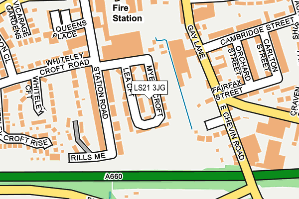 LS21 3JG map - OS OpenMap – Local (Ordnance Survey)