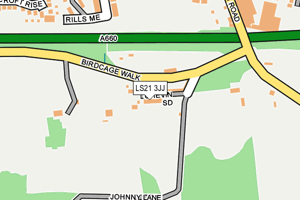 LS21 3JJ map - OS OpenMap – Local (Ordnance Survey)