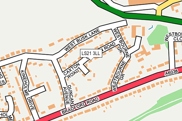 LS21 3LL map - OS OpenMap – Local (Ordnance Survey)