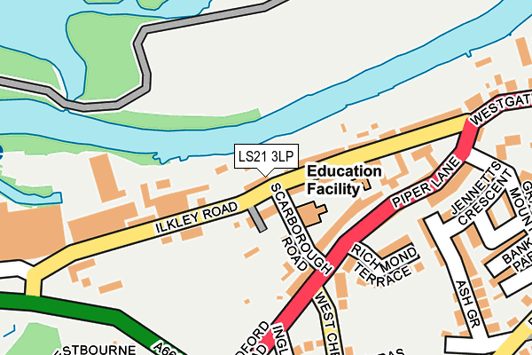 LS21 3LP map - OS OpenMap – Local (Ordnance Survey)