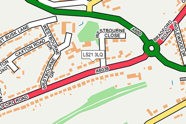 LS21 3LQ map - OS OpenMap – Local (Ordnance Survey)
