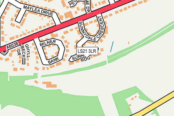 LS21 3LR map - OS OpenMap – Local (Ordnance Survey)