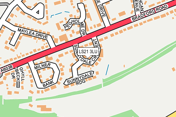 LS21 3LU map - OS OpenMap – Local (Ordnance Survey)