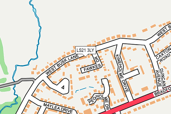 LS21 3LY map - OS OpenMap – Local (Ordnance Survey)